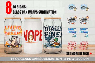 Glass Can Passive Aggressive Positivity Pastel Snark Sublimation artnoy 