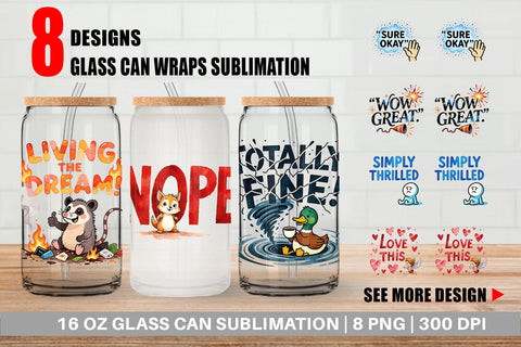Glass Can Passive Aggressive Positivity Pastel Snark Sublimation artnoy 