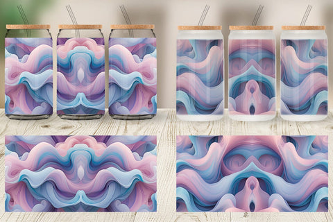 Glass Can Pastel Cloud Flow Sublimation artnoy 