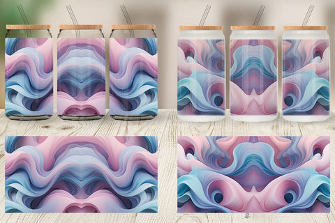 Glass Can Pastel Cloud Flow Sublimation artnoy 