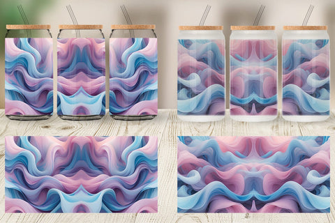 Glass Can Pastel Cloud Flow Sublimation artnoy 