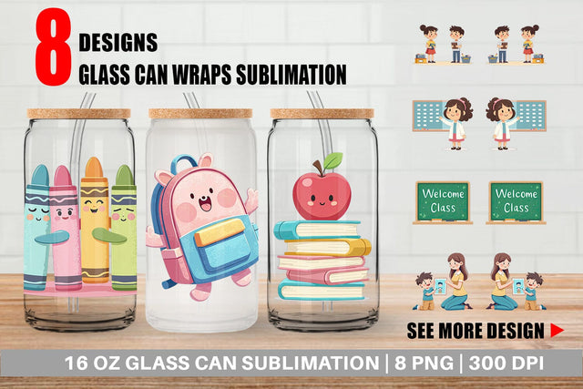 Glass Can Pastel Felt Class Sublimation artnoy 