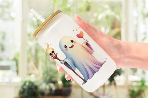Glass Can Pastel Necromancer Ghost Sublimation artnoy 