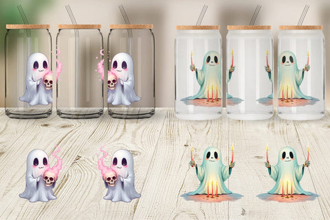 Glass Can Pastel Necromancer Ghost Sublimation artnoy 