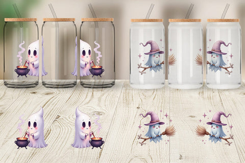 Glass Can Pastel Necromancer Ghost Sublimation artnoy 
