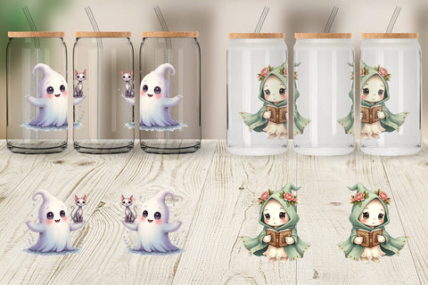 Glass Can Pastel Necromancer Ghost Sublimation artnoy 