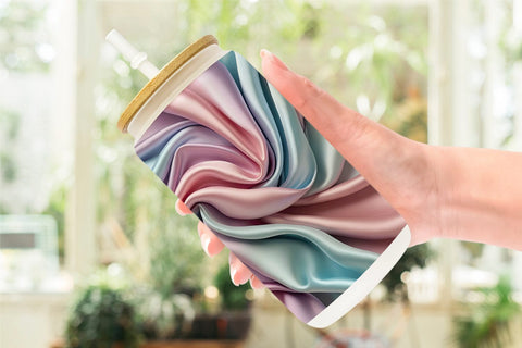 Glass Can Pastel Silk Satin Sublimation artnoy 