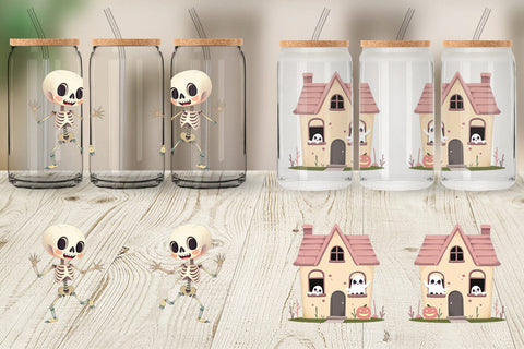 Glass Can Pastel Spook Parade Sublimation artnoy 