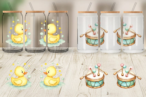 Glass Can Pastel Toyland Sublimation artnoy 