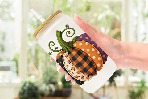 Glass Can Patchwork Halloween Cuties Sublimation artnoy 