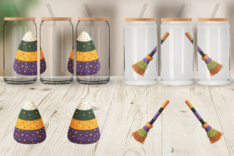 Glass Can Patchwork Halloween Cuties Sublimation artnoy 