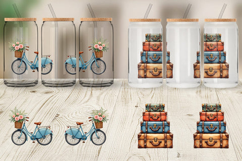 Glass Can Peace Love Vanlife Sublimation artnoy 