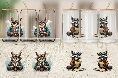 Glass Can Pilot Grumps Sublimation artnoy 