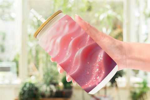 Glass Can Pink Flow Sublimation artnoy 