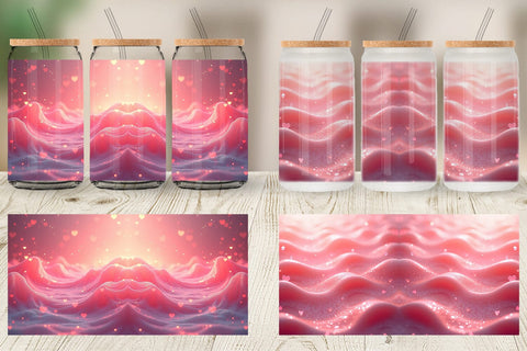 Glass Can Pink Flow Sublimation artnoy 