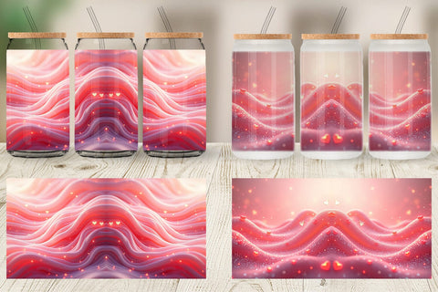 Glass Can Pink Flow Sublimation artnoy 