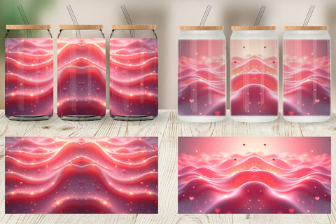 Glass Can Pink Flow Sublimation artnoy 