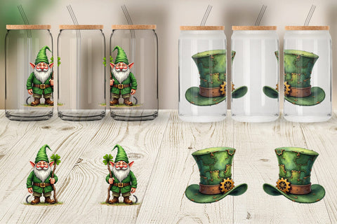 Glass Can Post-Apocalyptic Paddy Wasteland St. Patrick's Sublimation artnoy 