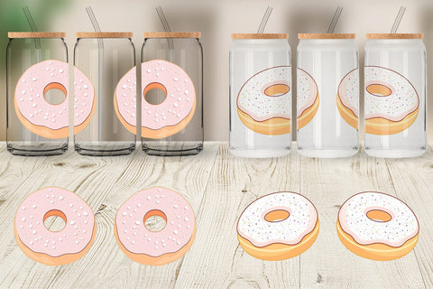 Glass Can Powdered Donut Sublimation artnoy 