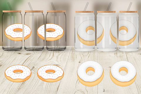 Glass Can Powdered Donut Sublimation artnoy 