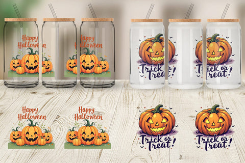 Glass Can Pumpkin Quotes Sublimation artnoy 