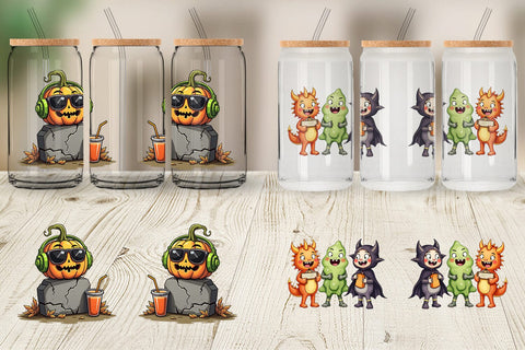 Glass Can Quirky Halloween Sublimation artnoy 