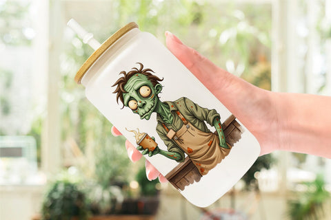 Glass Can Quirky Halloween Sublimation artnoy 