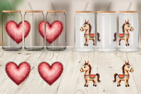 Glass Can Quirky Nordic Crafts Sublimation artnoy 