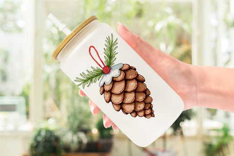 Glass Can Quirky Nordic Crafts Sublimation artnoy 