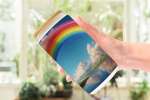 Glass Can Rainbow in Sky Sublimation artnoy 