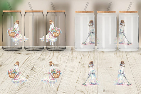 Glass Can Relatable Housework Mom Ghost Sublimation artnoy 
