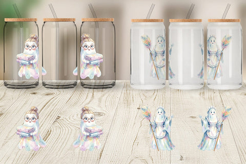 Glass Can Relatable Housework Mom Ghost Sublimation artnoy 