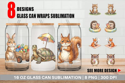 Glass Can Relatable Summer Mom Burnout Sublimation artnoy 