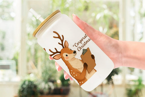 Glass Can Retail Christmas Sarcasm Sublimation artnoy 