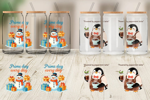 Glass Can Retail Christmas Sarcasm Sublimation artnoy 