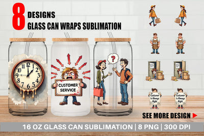 Glass Can Retail Warrior Sublimation artnoy 