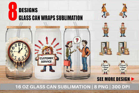 Glass Can Retail Warrior Sublimation artnoy 