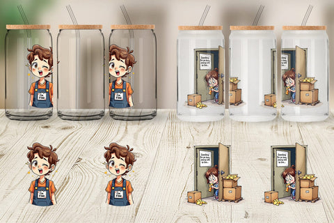 Glass Can Retail Warrior Sublimation artnoy 
