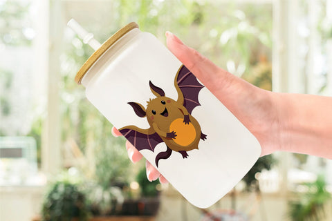 Glass Can Retro Boo Bash Sublimation artnoy 