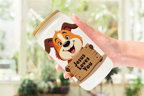 Glass Can Retro Faith Farm Sublimation artnoy 