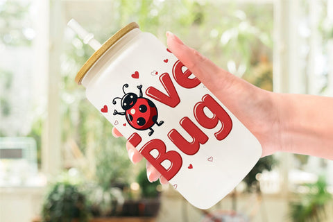 Glass Can Retro Garden Critters Cute Motivational Quote Art Sublimation artnoy 