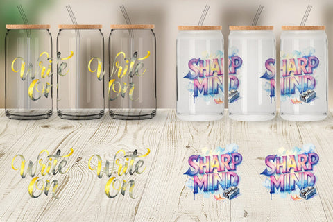 Glass Can Retro Teacher Quotes Sublimation artnoy 