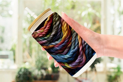 Glass Can Rope Texture Sublimation artnoy 