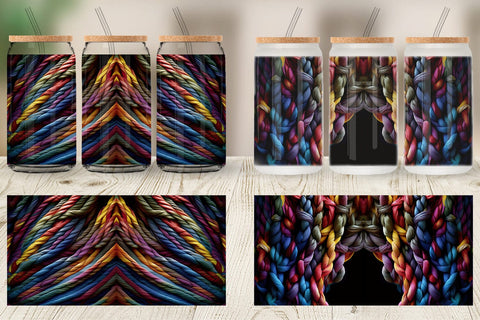 Glass Can Rope Texture Sublimation artnoy 