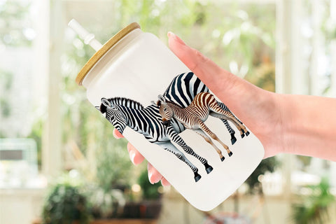 Glass Can Safari Love Sublimation artnoy 