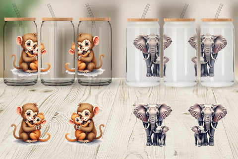 Glass Can Safari Love Sublimation artnoy 