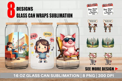 Glass Can Sale Survival Kit Sublimation artnoy 
