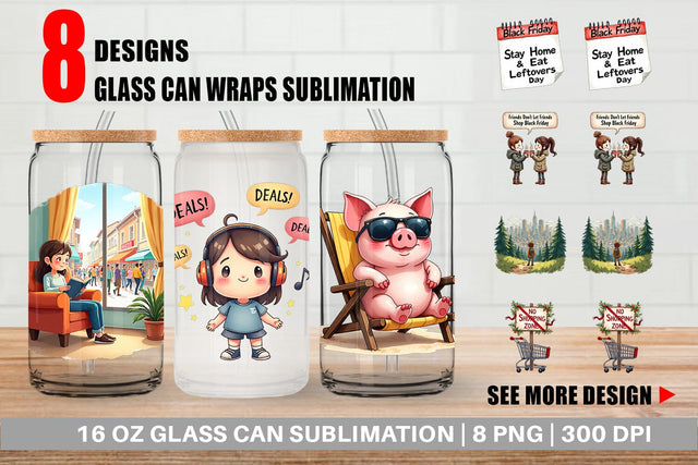 Glass Can Sale Survival Kit Sublimation artnoy 