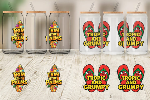Glass Can Salty Tropical Christmas Sarcastic Quotes Sublimation artnoy 