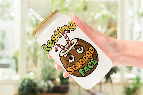 Glass Can Salty Tropical Christmas Sarcastic Quotes Sublimation artnoy 